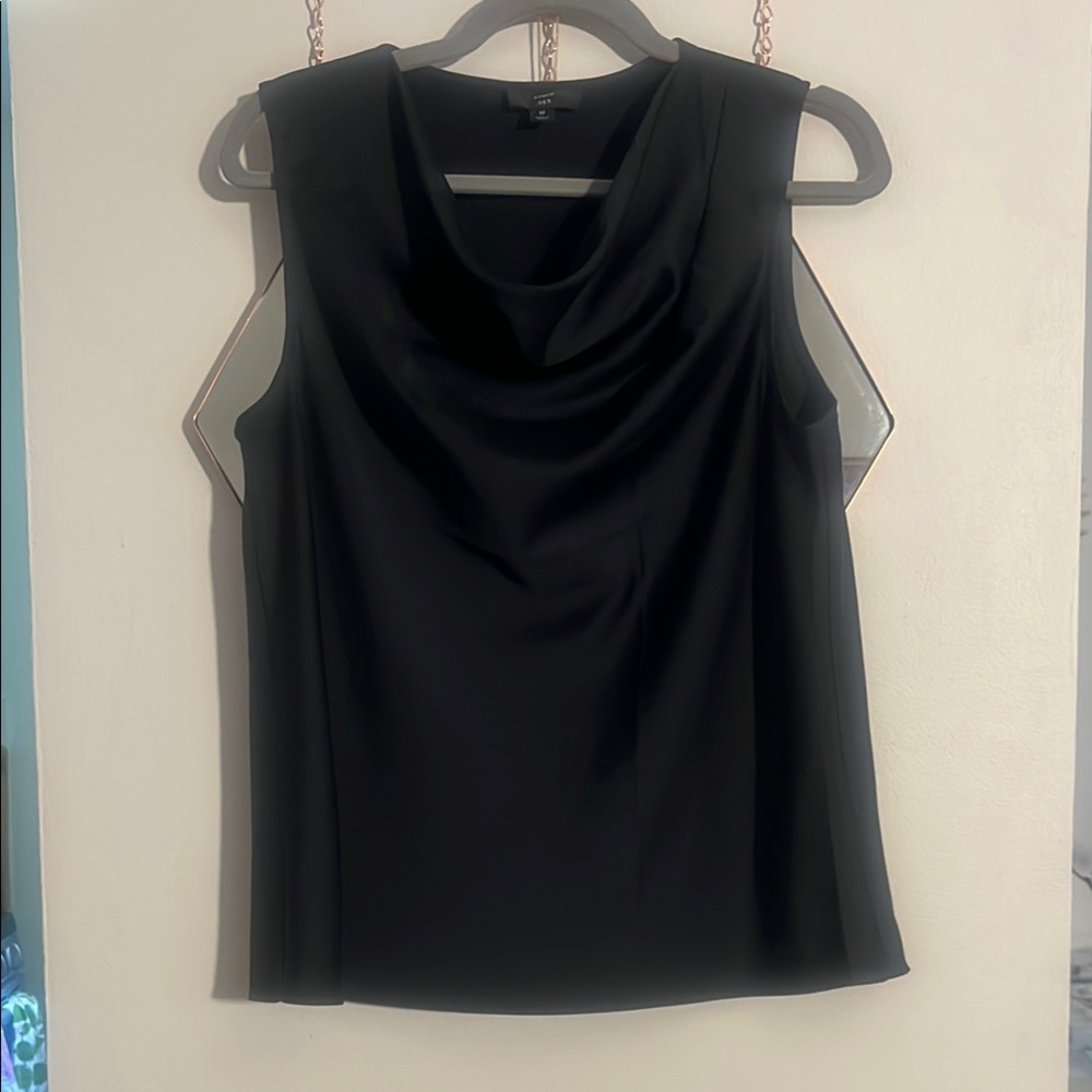 J. Crew Black Sleeveless Blouse